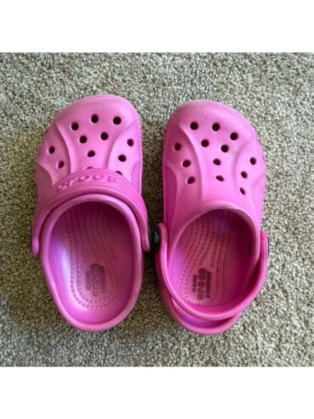 Crocs Toddler Girls Baya Pink Clogs Size C6